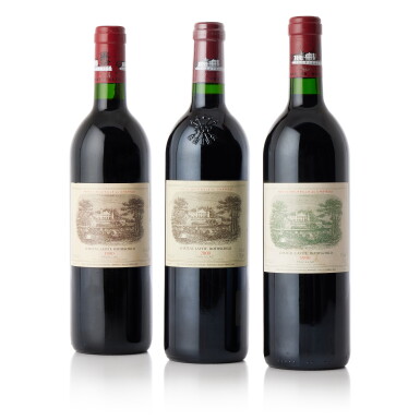 View full screen - View 1 of Lot 8697. Château Lafite 2000 and 1990 (3 BT).