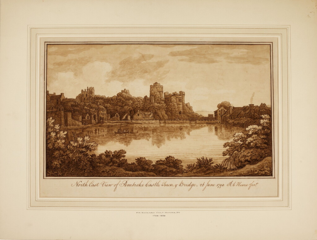 View full screen - View 1 of Lot 600. SIR RICHARD COLT HOARE, 2ND BT., F.R.S., F.S.A. | Pembroke Castle from the north east, Wales.