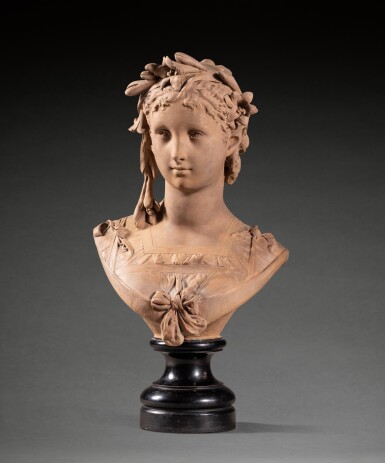 View full screen - View 1 of Lot 56. Buste de jeune fille (Bust of a young woman).