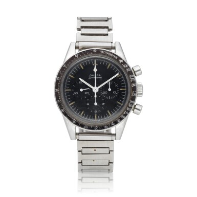 View full screen - View 1 of Lot 34. ‘Ed White’ Speedmaster, Ref. ST105.003 Stainless steel chronograph wristwatch Circa 1966.