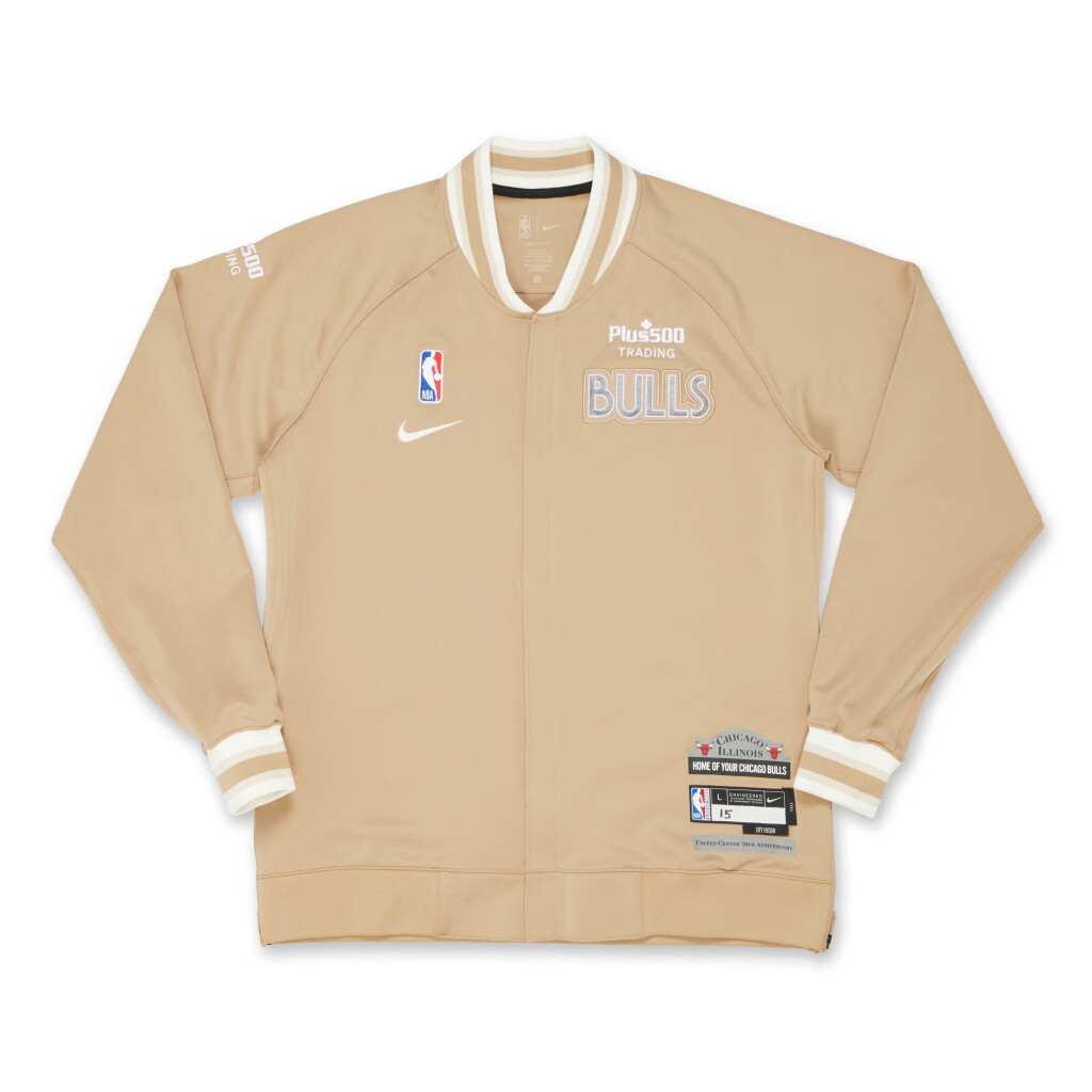 View full screen - View 1 of Lot 207. Julian Phillips Chicago Bulls 2024-2025 City Edition Warmup Jacket.
