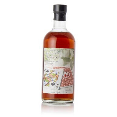 View full screen - View 1 of Lot 6354. 羽生 Hanyu Ichiro's Malt Card Series Queen of Spades Cask #466 53.1 abv 1990 (1 BT70).