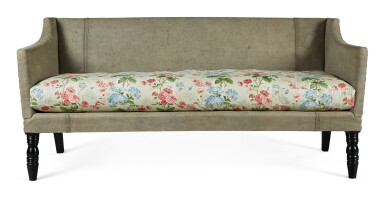 View full screen - View 1 of Lot 24. A LATE REGENCY MAHOGANY CAMPAIGN SOFA, SECOND QUARTER 19TH CENTURY.
