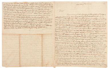 View full screen - View 1 of Lot 169. Henry St. John, Viscount Bolingbroke | Autograph letter, unsigned, to George Lyttelton, 1741.