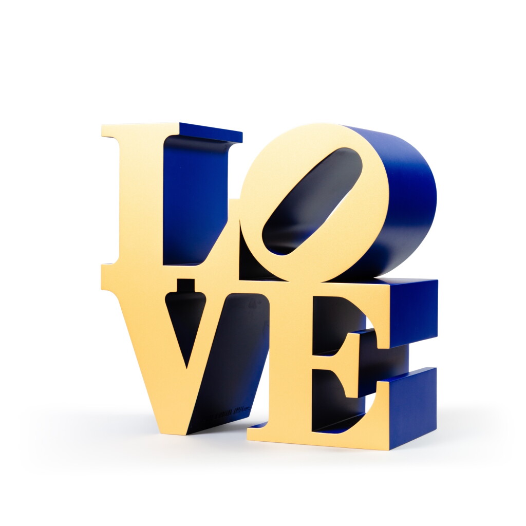 View full screen - View 1 of Lot 4. LOVE (Gold/Blue).