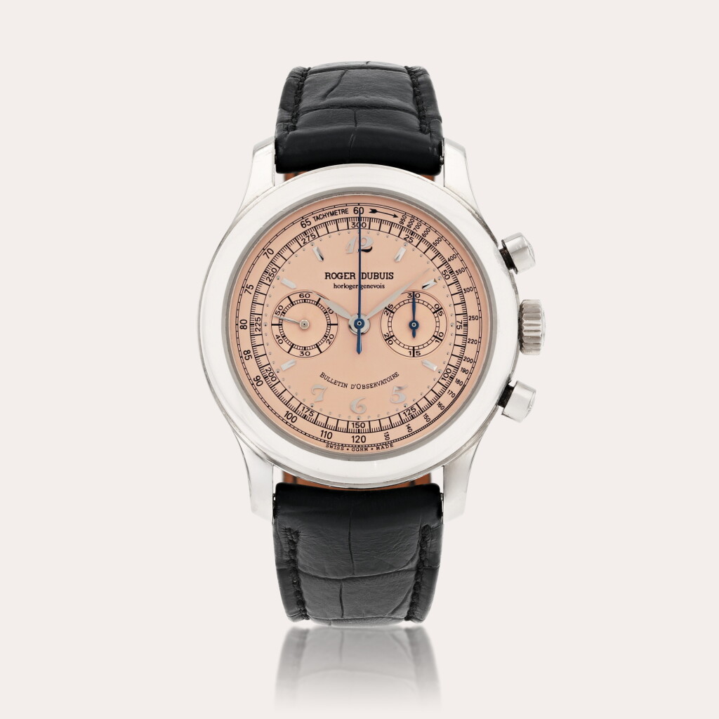 View full screen - View 1 of Lot 370. Hommage, reference H40 56 0 Montre bracelet chronographe en or blanc | White gold chronograph wristwatch Vers 1999 | Circa 1999.