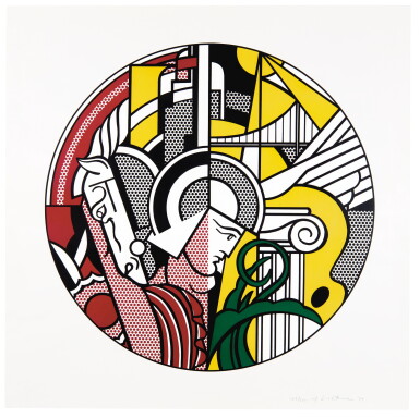View full screen - View 1 of Lot 166. ROY LICHTENSTEIN | THE SOLOMON R. GUGGENHEIM MUSEUM POSTER (C. 83) .