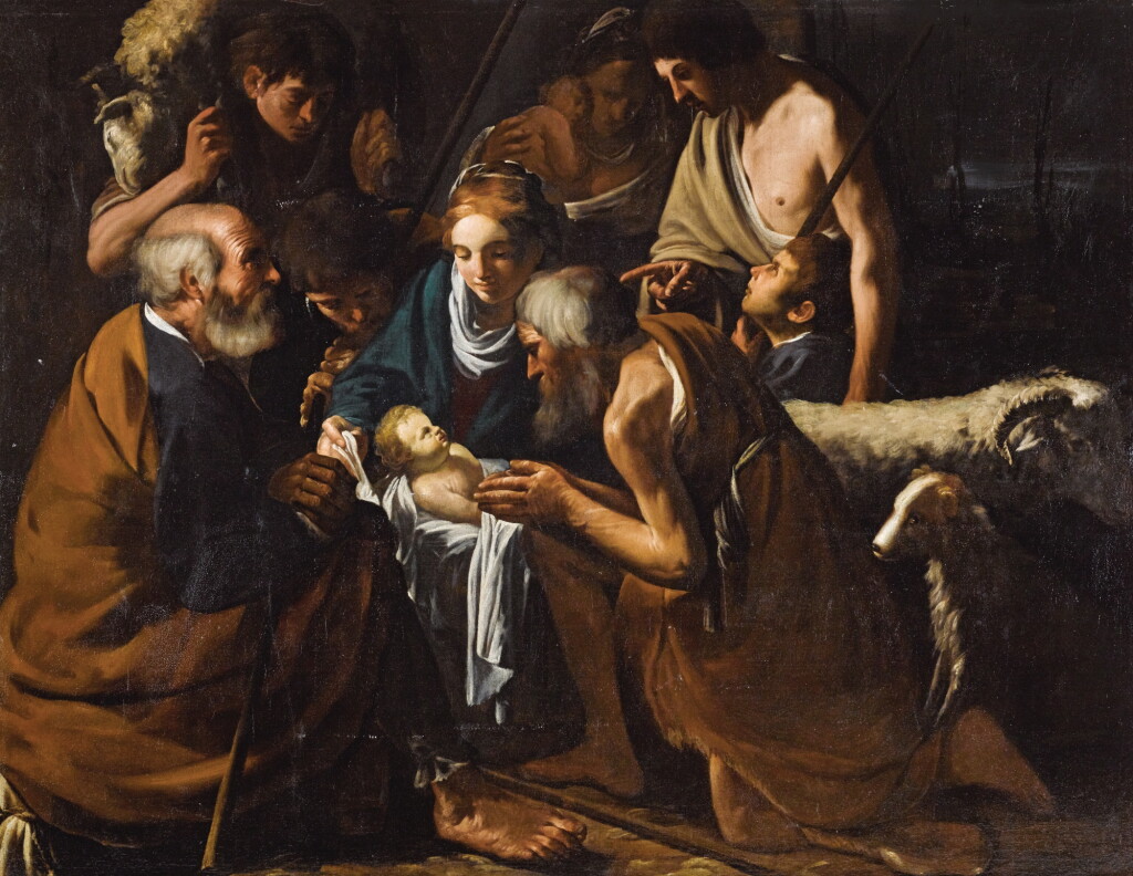 View full screen - View 1 of Lot 103. CARAVAGGESQUE MASTER, CIRCA 1614 | The Adoration of the Shepherds.