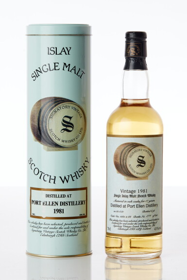 View full screen - View 1 of Lot 1018. Port Ellen Signatory Vintage 17 Year Old 43.0 abv 1981 (1 BT70).