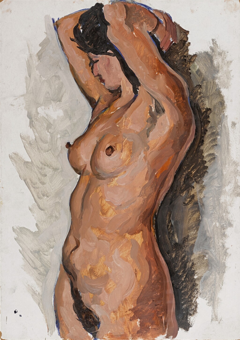 View full screen - View 1 of Lot 107. GRIGORY ALEXANDROVICH SRETENSKY | STUDY OF A NUDE.