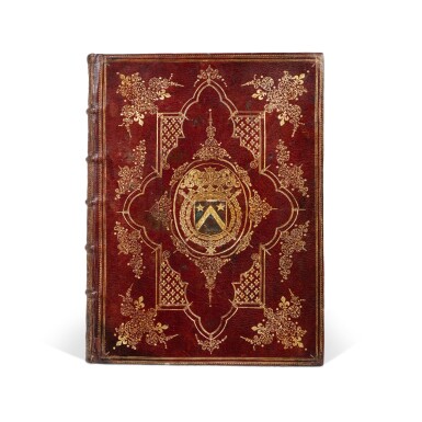 View full screen - View 1 of Lot 17. Discours politiques. Paris, 1652. Exemplaire aux armes du chancelier Séguier, relié par l'atelier de Pierre Rocolet..