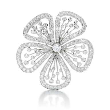 View full screen - View 1 of Lot 68. DIAMOND BROOCH, 'BLOOM', RITZ FINE JEWELLERY.