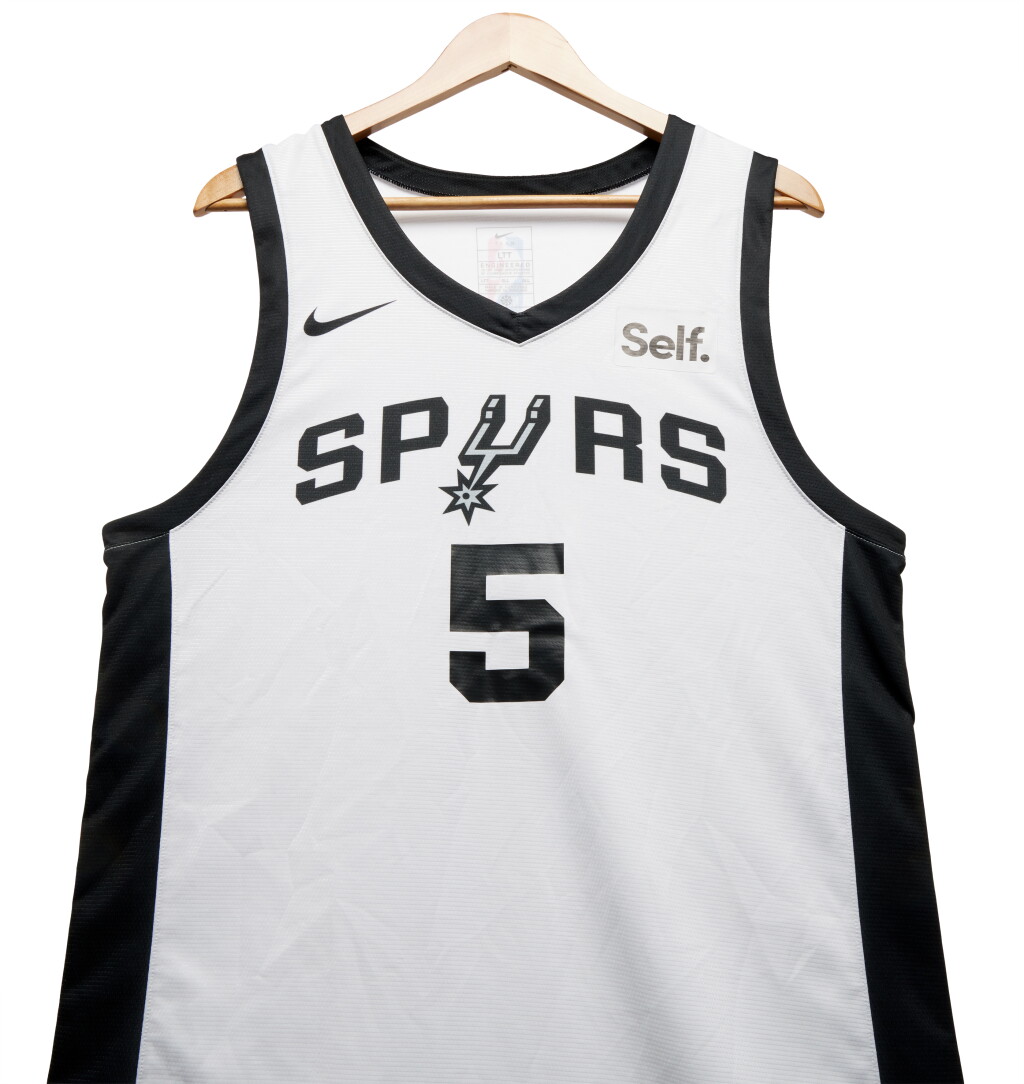 View full screen - View 1 of Lot 9. Stephon Castle San Antonio Spurs 2024 California Classic Summer League Game Worn Jersey | California Classic Debut.