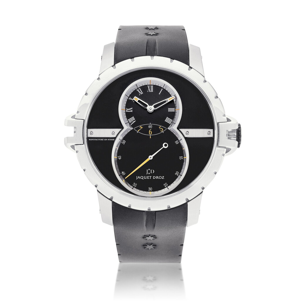 View full screen - View 1 of Lot 8111. SW, Reference J029030 | A stainless steel wristwatch, Circa 2011 | 雅克德羅 | SW 型號J029030 | 精鋼腕錶,約2011年製.