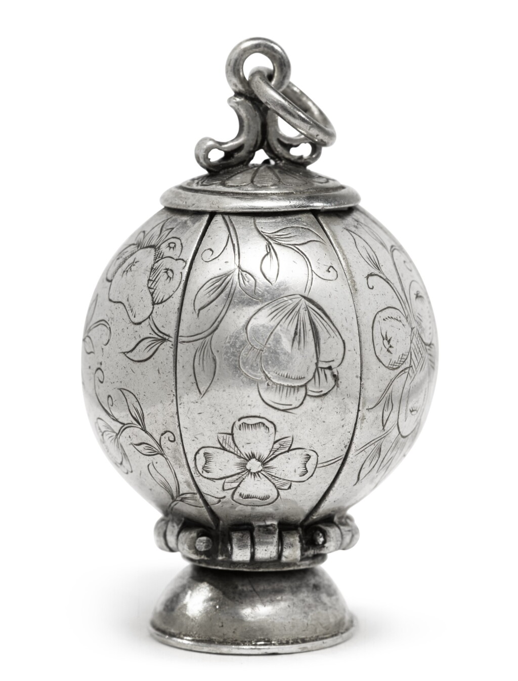 View full screen - View 1 of Lot 22. A Silver Pomander, Dutch or German, Late 17th Century.