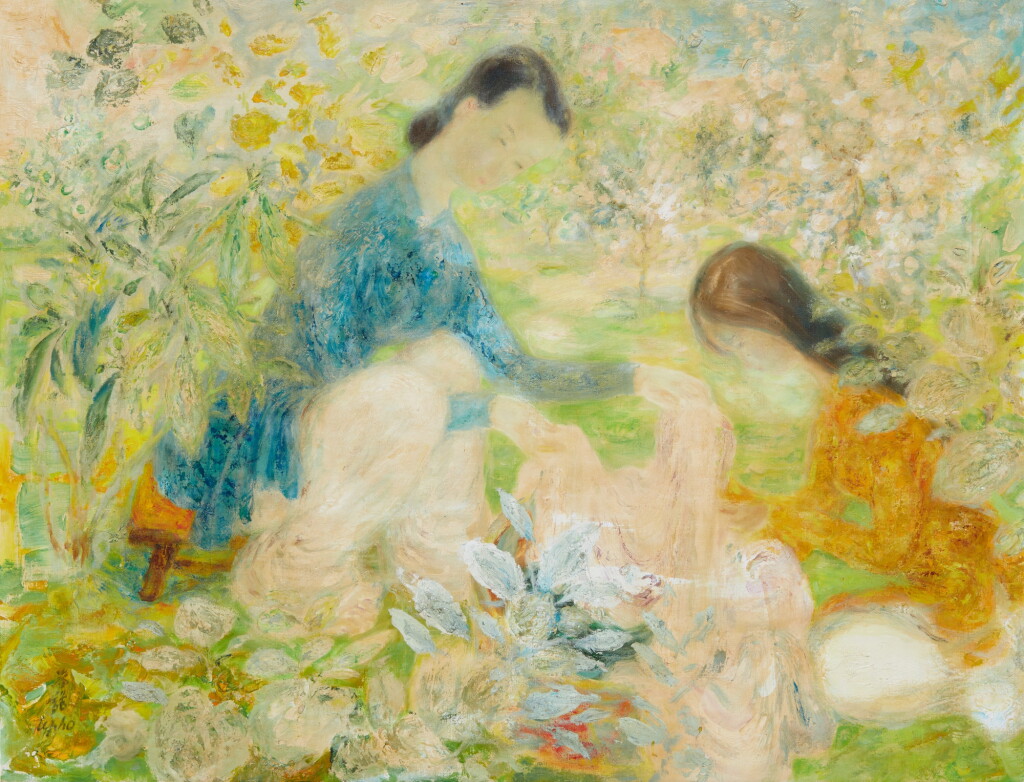 View full screen - View 1 of Lot 1076. Le Pho 黎譜 | Les teinturières 洗衣女子.