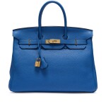 Bleu Mykonos Clémence Birkin 35 Gold Hardware, 2011