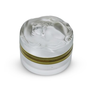 View full screen - View 1 of Lot 1767. A Lalique 'Daphne' circular box and cover, 20th century.