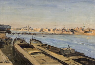 View full screen - View 1 of Lot 56. (i) A View of Baghdad; (ii) Portrait of a Man.