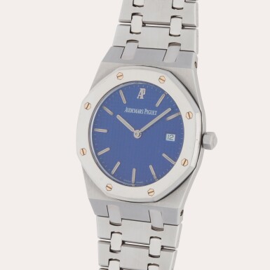 View full screen - View 1 of Lot 286. Royal Oak, Reference 56175SP | A stainless steel and platinum wristwatch with date and bracelet | Circa 1997.