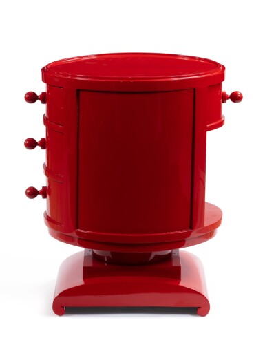 View full screen - View 1 of Lot 98. Bedside table after the model Tournecol, circa 1930.