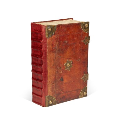 View full screen - View 1 of Lot 16. Bible with Prologues and Interpretations of Hebrew Names, in Latin | Italy, probably Bologna | dated 1273 |.