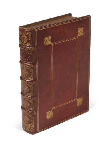 View full screen - View 1 of Lot 50. Boccaccio, Il Decamerone, Venice, Valgrisi, 1554, seventeenth-century red morocco gilt.