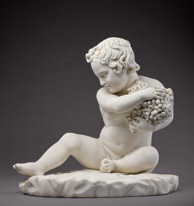 View full screen - View 1 of Lot 9. A Roman Marble Figure of a Boy, circa 2nd Century A.D., with Restorations Attributed to Leandro Biglioschi (active 1813-1832).