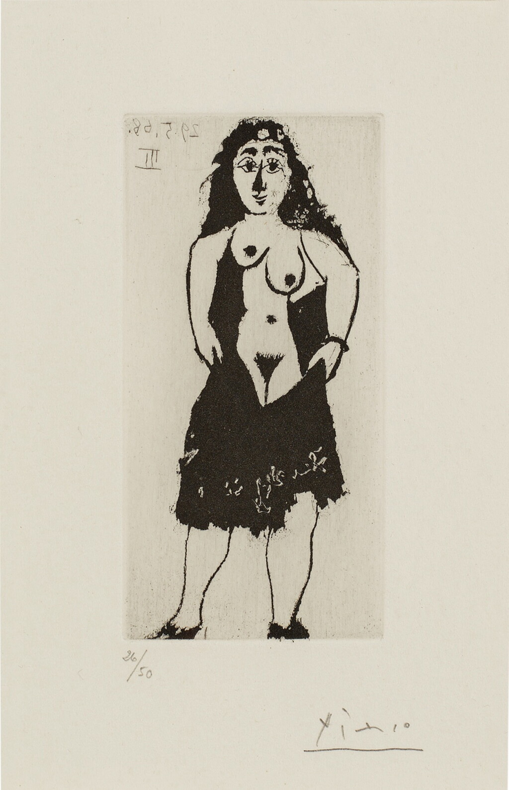 View full screen - View 1 of Lot 2303. Maja à la robe courte, from the 347 series (Bloch 1606; Baer 1622).