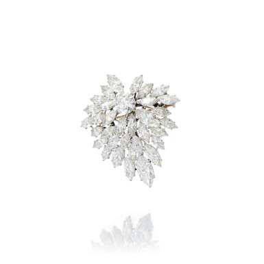 View full screen - View 1 of Lot 67. Diamond brooch (Spilla in diamanti).