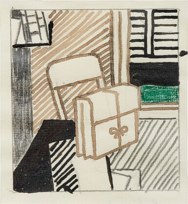 View full screen - View 1 of Lot 36. Still Life with Dossier (Study), 1976.