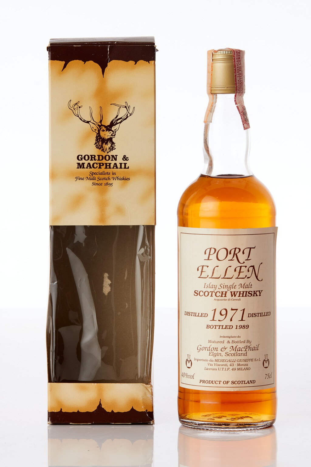 View full screen - View 1 of Lot 1016. Port Ellen Gordan & MacPhail 40.0 abv 1971 (1 BT75).