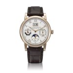 Langematik Perpetual, Reference 310.050/LSLS3106AA | A limited edition honey gold perpetual calendar wristwatch with day, digital date display, moon phases, 24 hours, leap year indication and zero-reset mechanism, Circa 2021 | 朗格 | Langematik Perpetual 型號310.050/LSLS3106AA | 限量版蜜糖金萬年曆腕錶,備數位日期、星期、月相、24小時、閏年顯示及歸零裝置,約2021年製