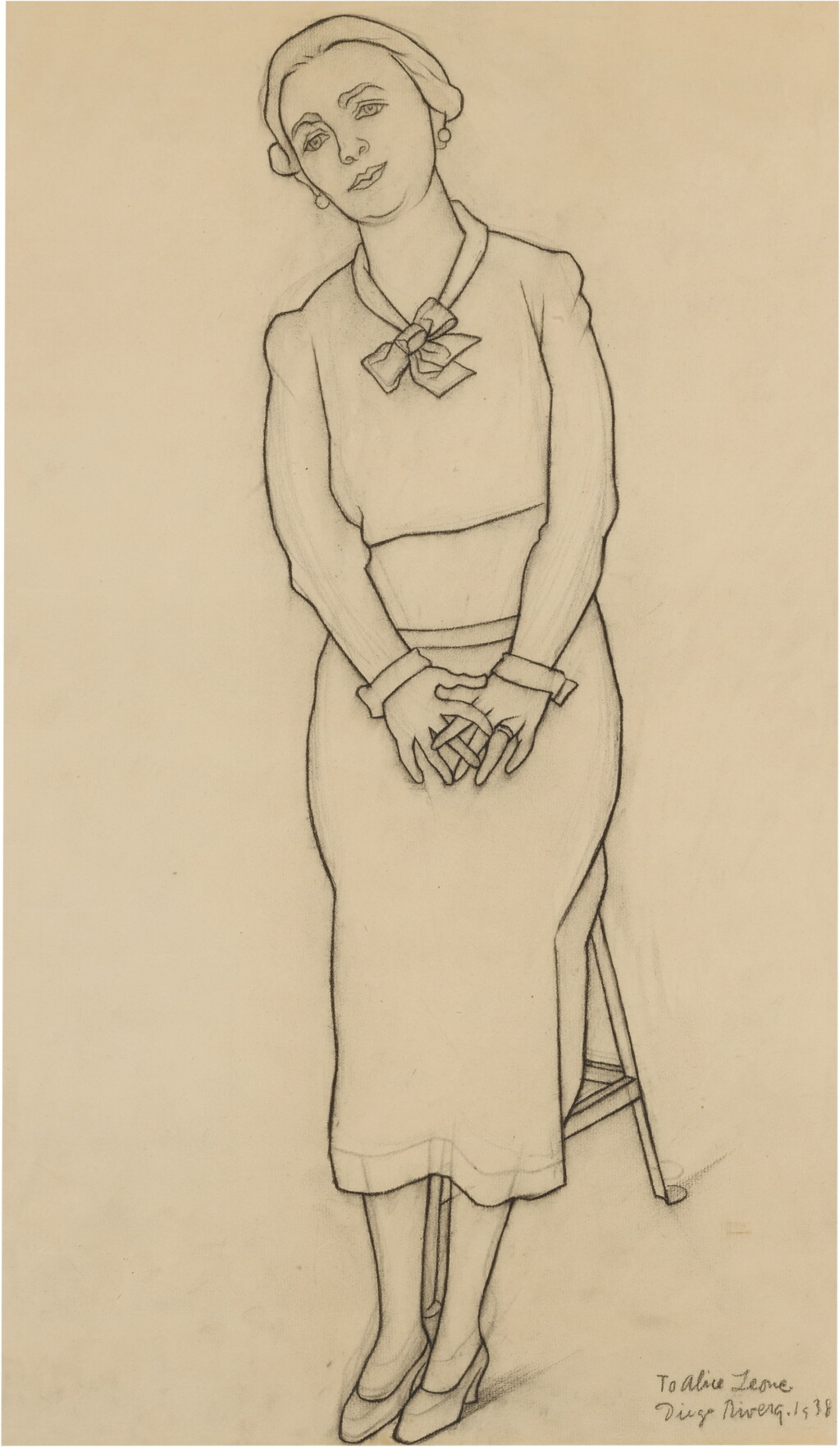 View full screen - View 1 of Lot 44. Retrato de Alice-Leone Moats.