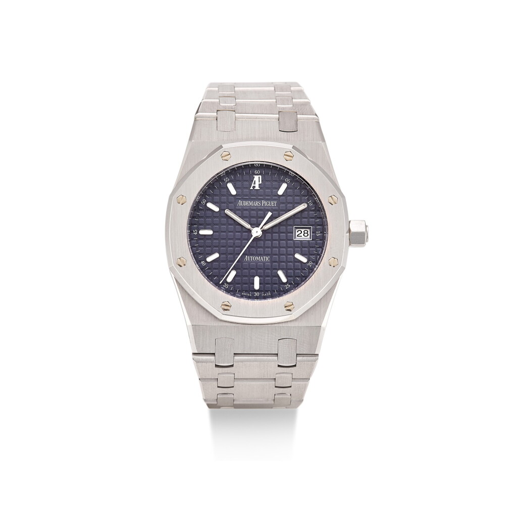 View full screen - View 1 of Lot 64. AUDEMARS PIGUET | ROYAL OAK, REFERENCE 14790ST.OO.0789ST.09, A STAINLESS STEEL BRACELET WATCH WITH DATE, CIRCA 1995.