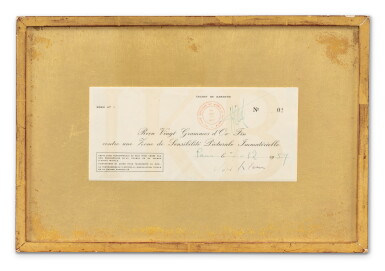 View full screen - View 1 of Lot 17. Zone de sensibilité picturale immatérielle Série n°1, Zone n°02 (receipt to Jacques Kugel).