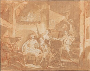 View full screen - View 1 of Lot 109. Adoration of the Shepherds.