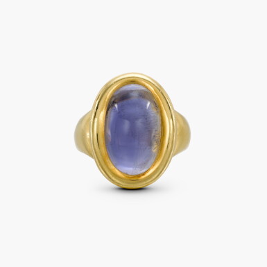 View full screen - View 1 of Lot 201. Sapphire Ring, 'Baignoire'.
