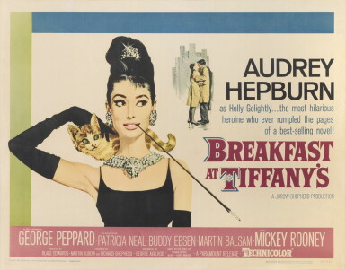 View full screen - View 1 of Lot 130. Breakfast at Tiffany's (1961), poster, US.