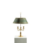 Lampe bouillotte en bronze doré d'époque Empire, vers 1810