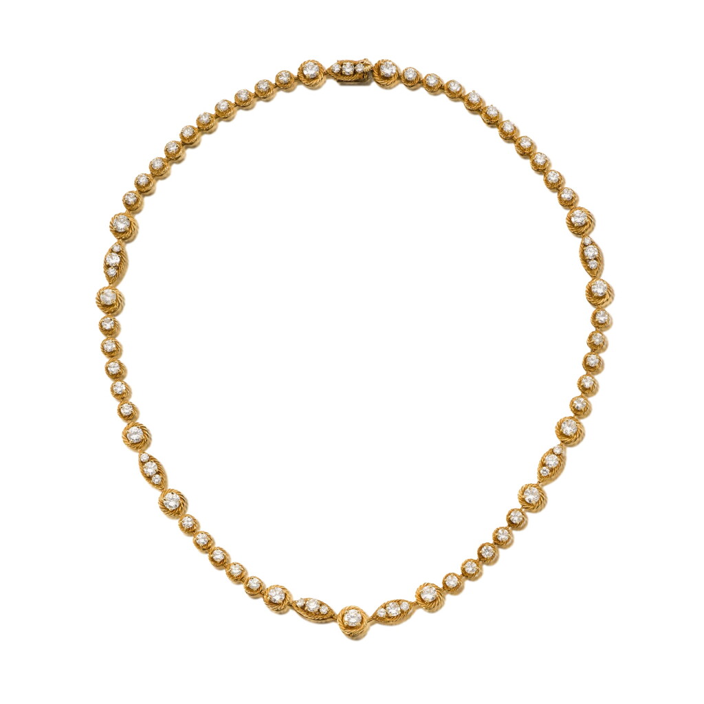 View full screen - View 1 of Lot 92. Diamond Necklace .