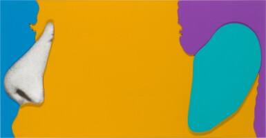 View full screen - View 1 of Lot 5. Noses & Ears, Etc.: Face with Nose and (Green) Ear (Coplan Hurowitz 168).