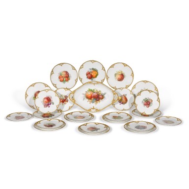View full screen - View 1 of Lot 61. A Berlin (K.P.M.) part dessert service, circa 1900.