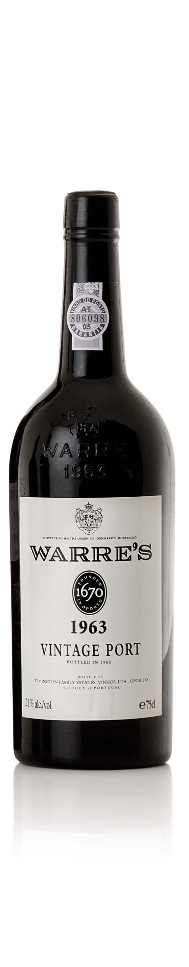 View full screen - View 1 of Lot 6146. Warre 1963 (6 BT).