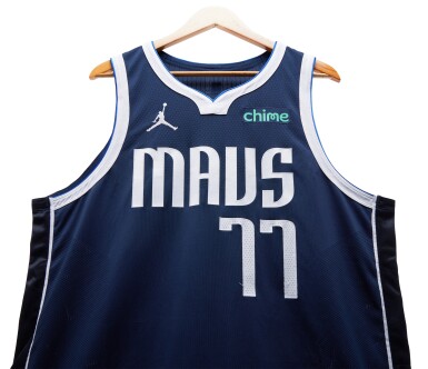 View full screen - View 1 of Lot 15. Luka Dončić Dallas Mavericks 2024-2025 Emirates NBA Cup Game Worn Statement Edition Jersey | Matched to 3 Games | Double-Double | 37 Points.