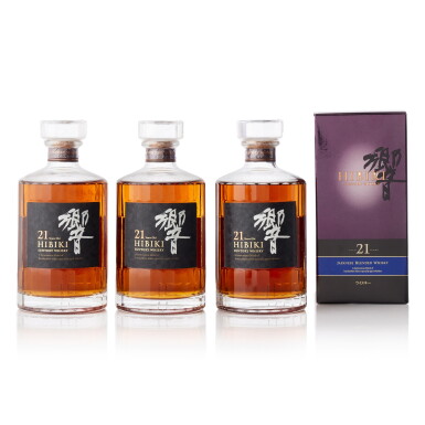 View full screen - View 1 of Lot 8179. 響 Hibiki 21 Year Old 43.0 abv NV (3 BT70).