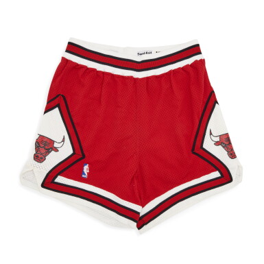 View full screen - View 1 of Lot 33. Chicago Bulls 1988-1989 Team Issued Shorts .