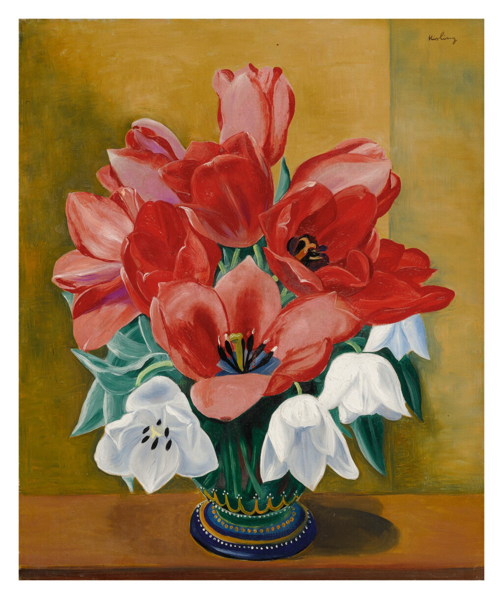 View full screen - View 1 of Lot 51. MOÏSE KISLING | VASE DE TULIPES.