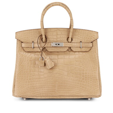 View full screen - View 1 of Lot 627. Poussiere Matte Mississippiensis Alligator Birkin 35 Palladium Hardware, 2011.
