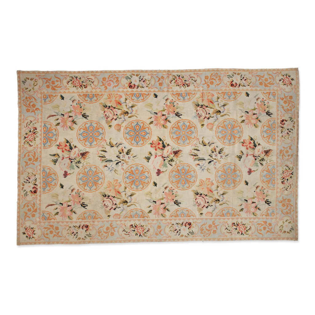 View full screen - View 1 of Lot 302. A CONTINENTAL NEEDLEPOINT CARPET, FIRST QUARTER 20TH CENTURY.